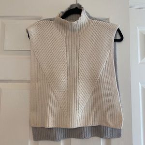 Club Monaco Two Toned Turtleneck Poncho